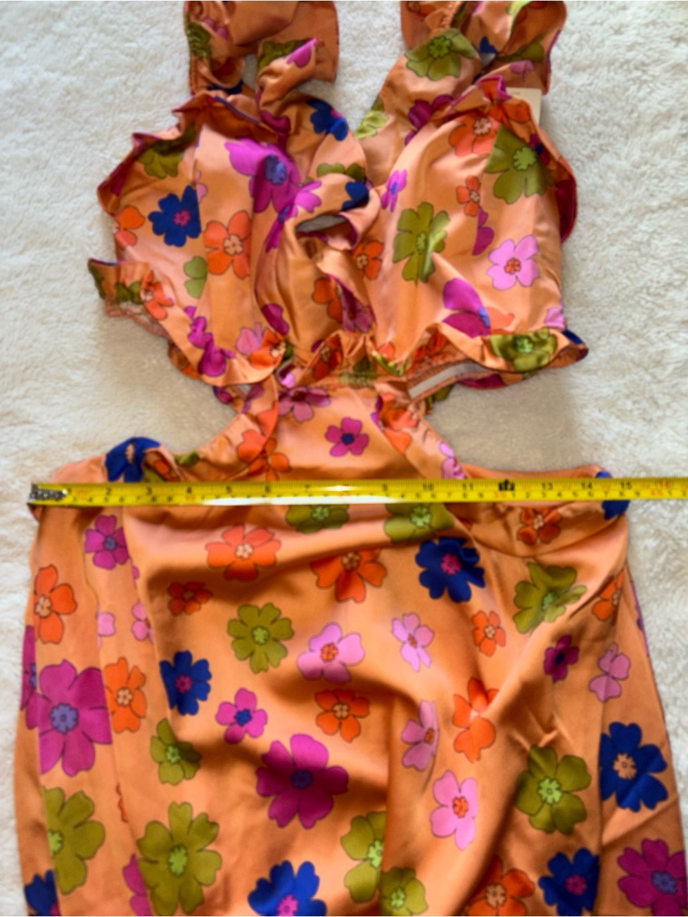 Show Me Your Mimi Poppin Poppy Orange Lane Floral Midi Dress - Picture 6 of 10
